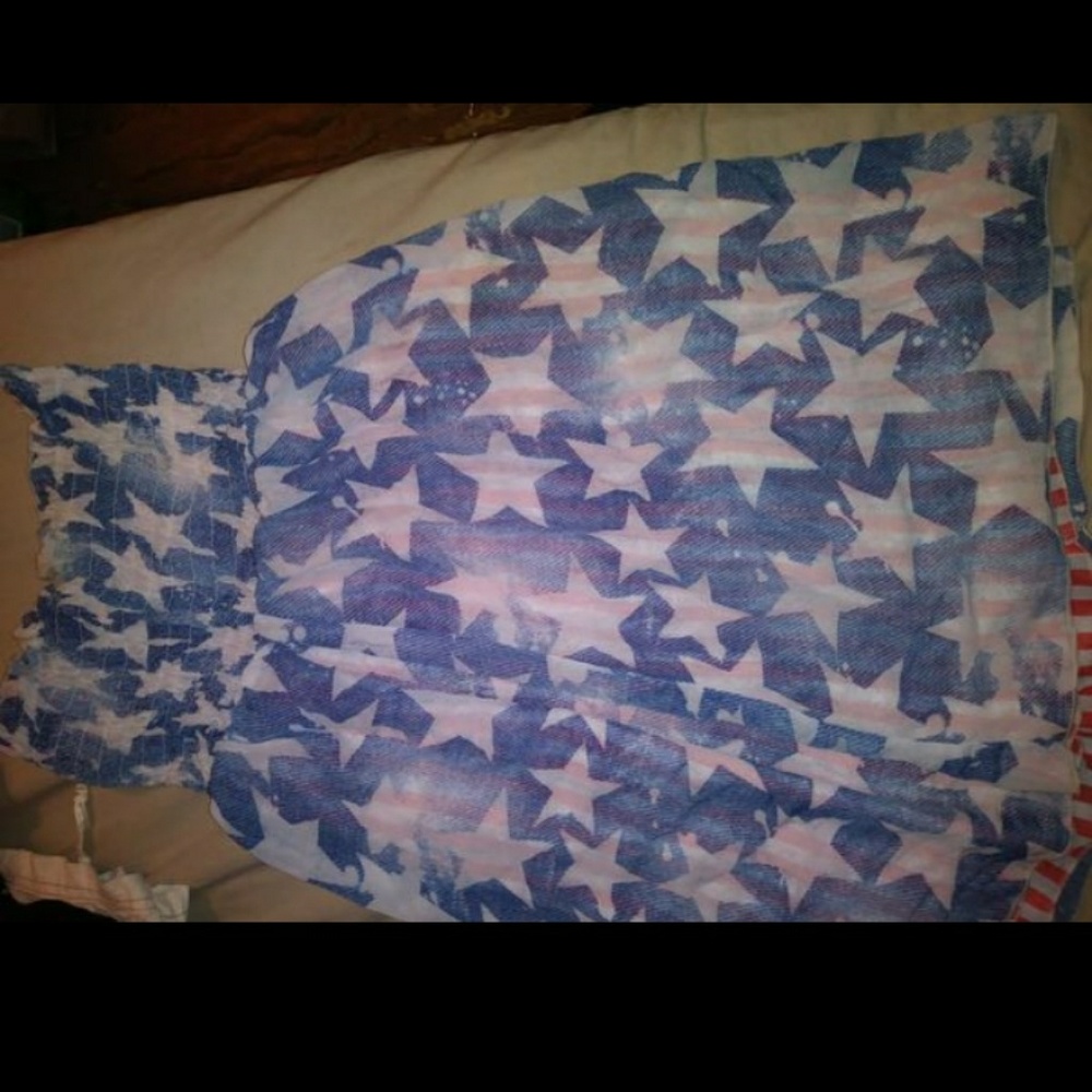 size small, strapless dress.